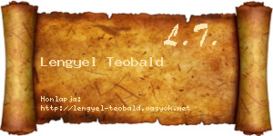 Lengyel Teobald névjegykártya